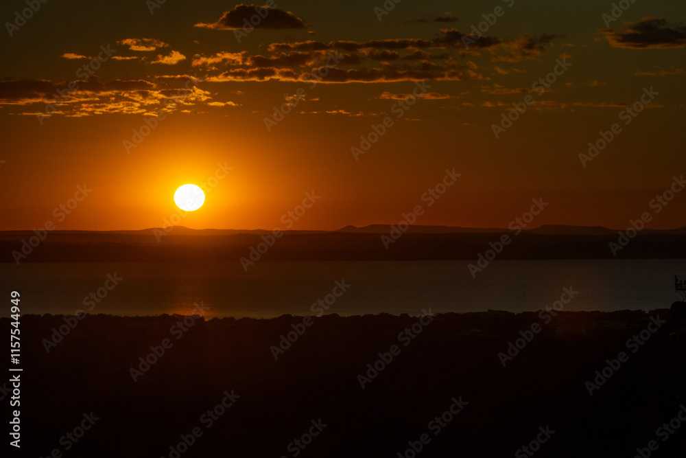 Fototapeta premium Sunset at Palmas - Tocantins, Brazil