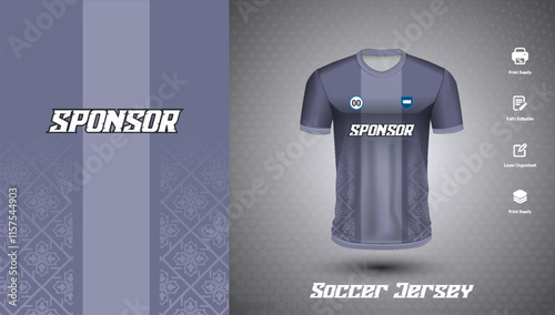 Soccer jersey design for sublimation or sports t shirt design for cricket