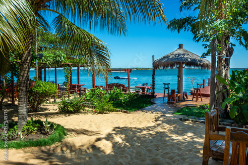 View of Ilha Canela  Cinnamon Island  at Palmas - Tocantins  Brazil