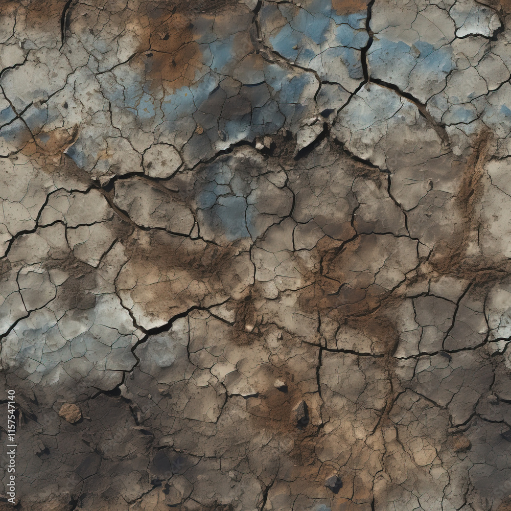 Seamless texture of cracked and dry desert ground. Seamless texture of cracked and dry desert ground.