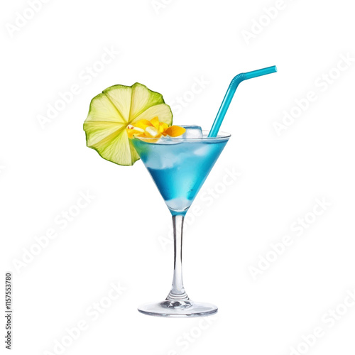 Cocktail Vector isolated or on white background. Mocktail. Summer soda