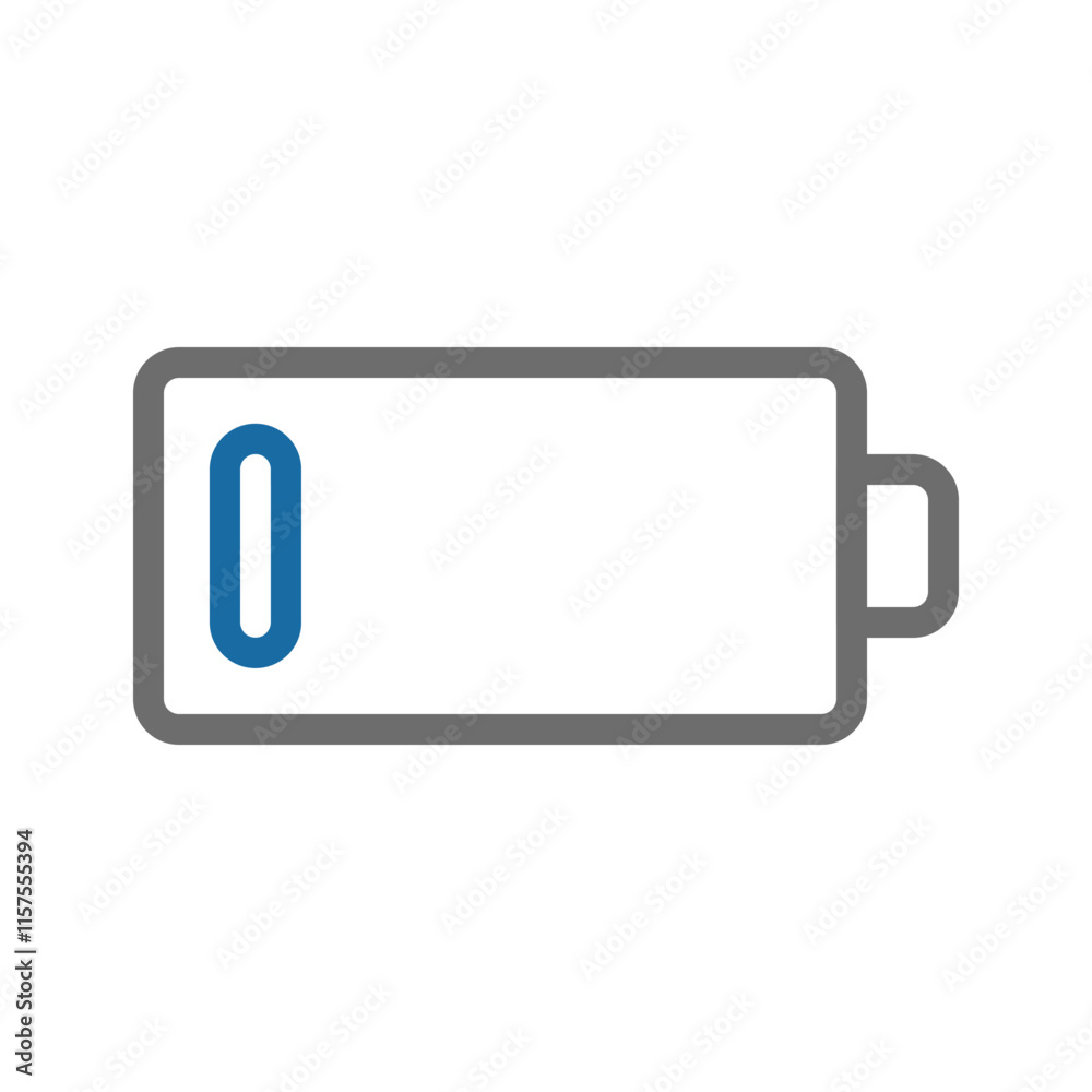Low battery icon. Concept of energy, power, and technology. Low battery icon. Concept of energy, power, and technology.