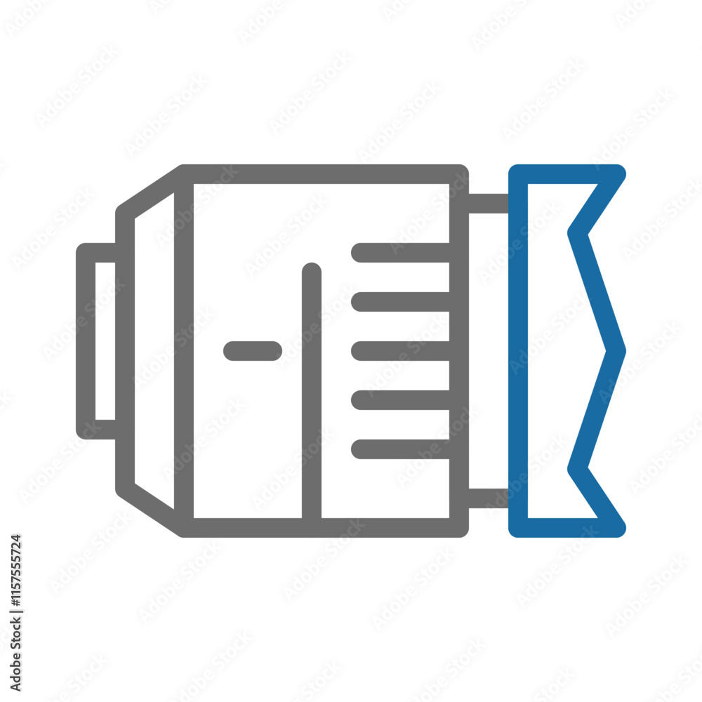 Camera lens icon. Concept of photography, videography, and visual art. Camera lens icon. Concept of photography, videography, and visual art.