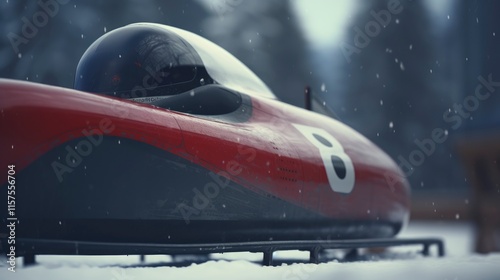 Wallpaper Mural Bobsleigh Speeding Down the Bobsled Track Torontodigital.ca