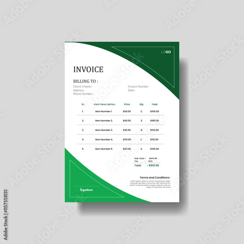 Casual Invoice Design