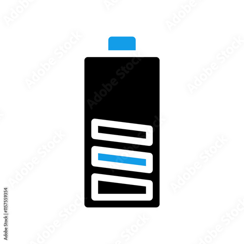 Battery charge level icon. Concept of energy, power, and technology.