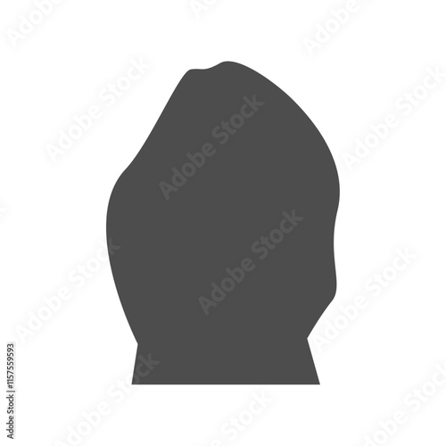 Vector flat illustration in grayscale. Icons of man and woman. Avatar, user profile, person icon, profile picture. Suitable for social media profiles, icons, screensavers and as a template.