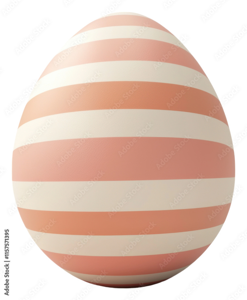 PNG A decorative egg featuring alternating pink and white horizontal stripes. PNG A decorative egg featuring alternating pink and white horizontal stripes.