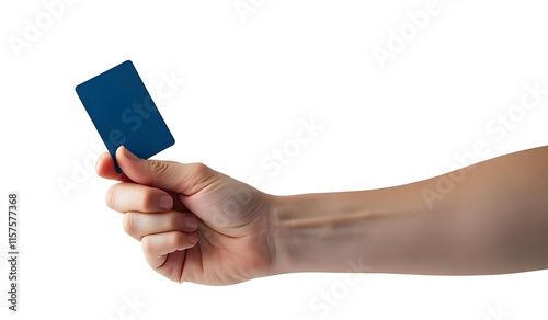 hand holding credit card