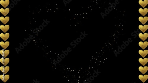 black and white background with stars  in happy valentines day
