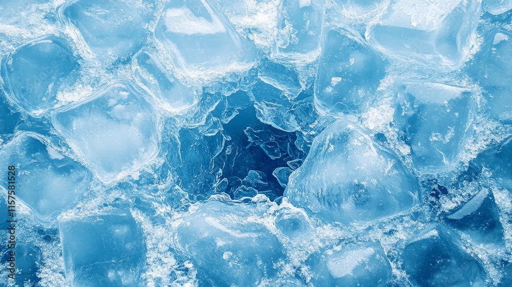 Glimmering shards of ice captivate the eyes with their crystalline beauty and intricate formations in a serene winter landscape Glimmering shards of ice captivate the eyes with their crystalline beauty and intricate formations in a serene winter landscape