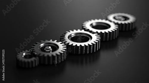 Abstract gears representing the mechanisms of the economy.