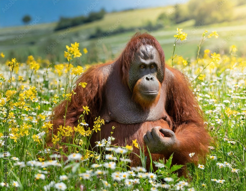 Fototapeta premium Auf der Blumenwiese