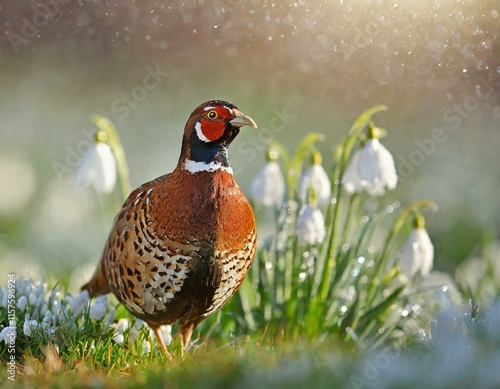 Zwischen Schneeglöckchen photo