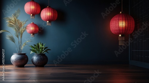 Celebrating chinese new year traditions china cultural event indoor setting festive viewpoint oriental background photo