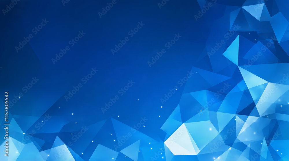 Obraz premium Abstract Blue Crystal Background 