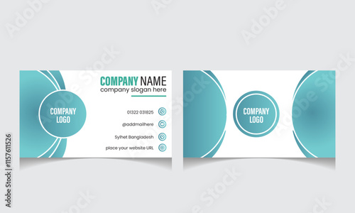 Double-sided creative business card Design.