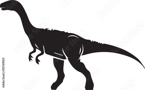  Dinosaur silhouette vector EPS