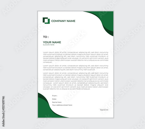 elegant and modern letterhead template