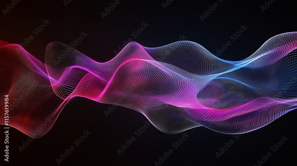 Fototapeta premium Abstract colorful wave background