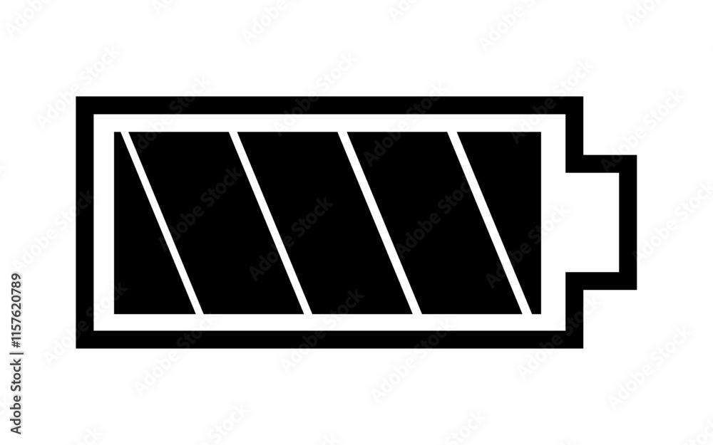 battery full icon Horizontal vector illustration battery full icon Horizontal vector illustration