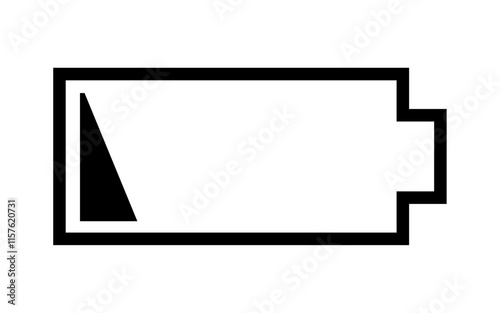 Free Download Low battery icon Horizontal vector illustration - GFXLoad
