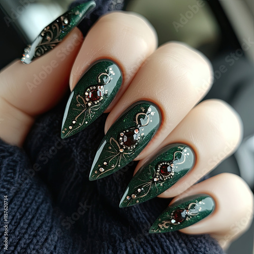 hand with immaculate manicure