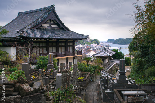 Obraz na plátne The path of fusion with Christian church and Buddhist temples, the unique cultur