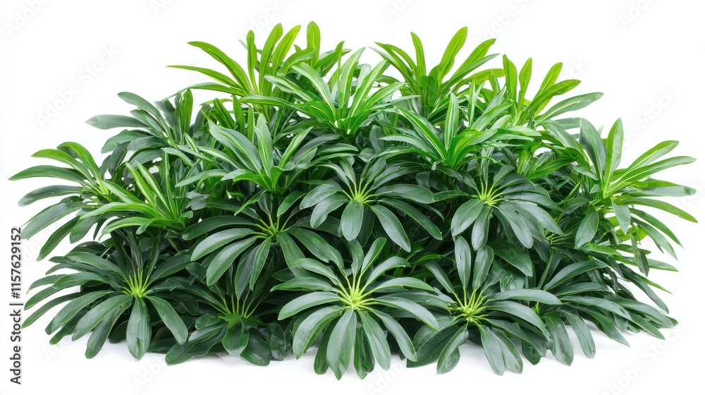 Fototapeta premium Lush Green Tropical Plants Foliage Leaves Nature Background