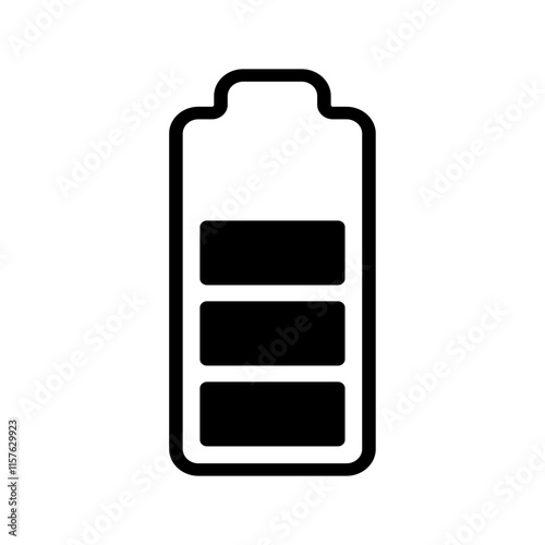 battery icon Vertical vector illustration