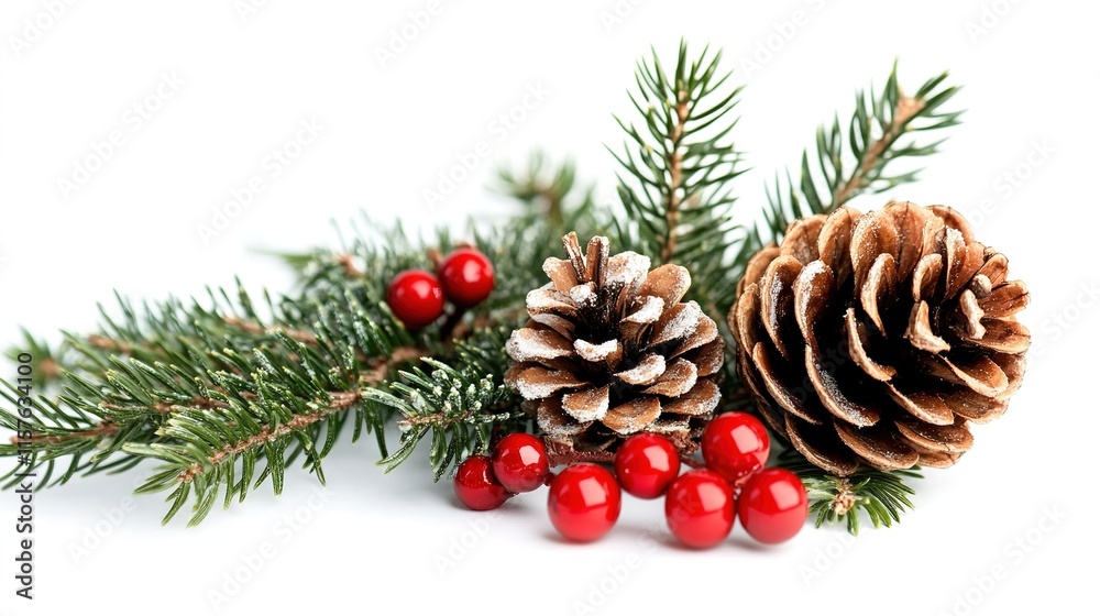 christmas tree with cones