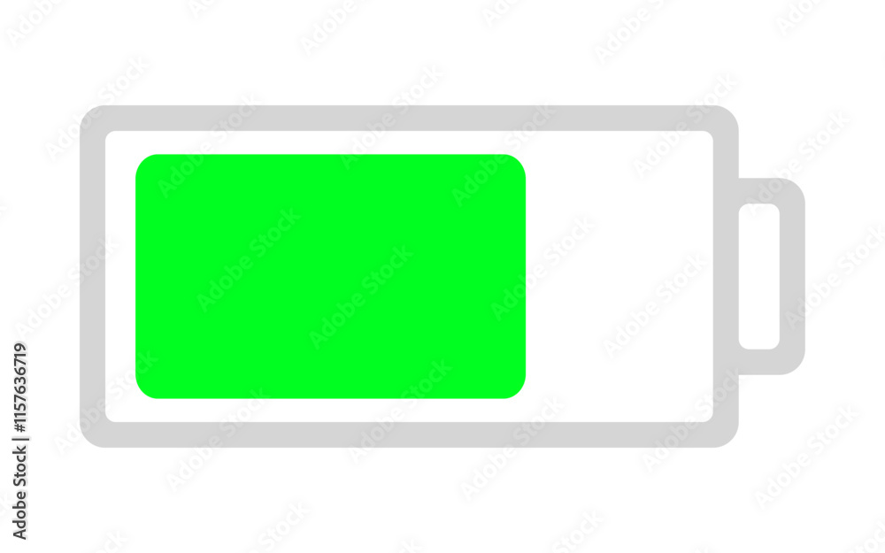 battery icon Horizontal vector illustration battery icon Horizontal vector illustration