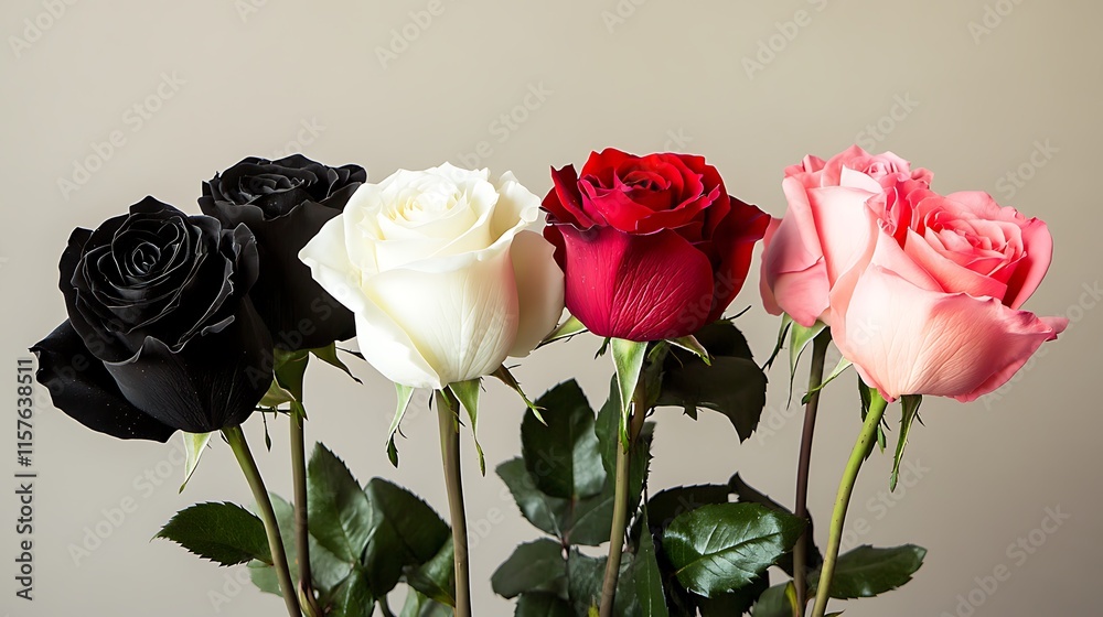 A beautiful set of roses with a mix of pink, yellow, and white petals, symbolizing love and romance, perfect for weddings or Valentine's Day, isolated on a white background A beautiful set of roses with a mix of pink, yellow, and white petals, symbolizing love and romance, perfect for weddings or Valentine's Day, isolated on a white background