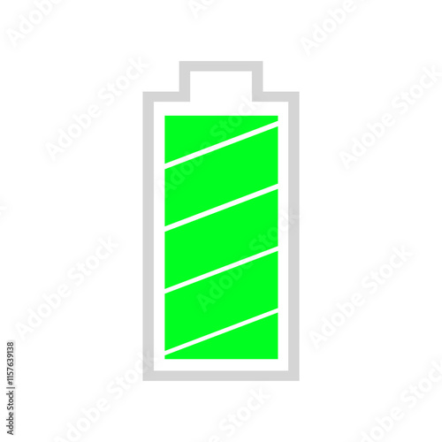 battery icon Vertical vector illustration