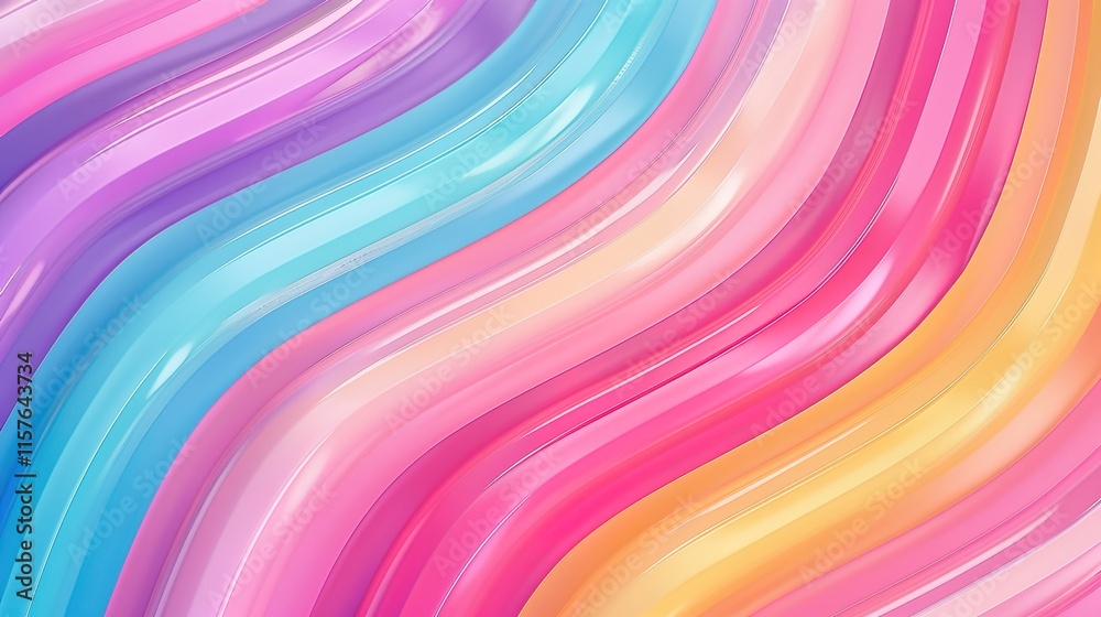 Obraz premium Sweet Candy stripe pattern wallpaper