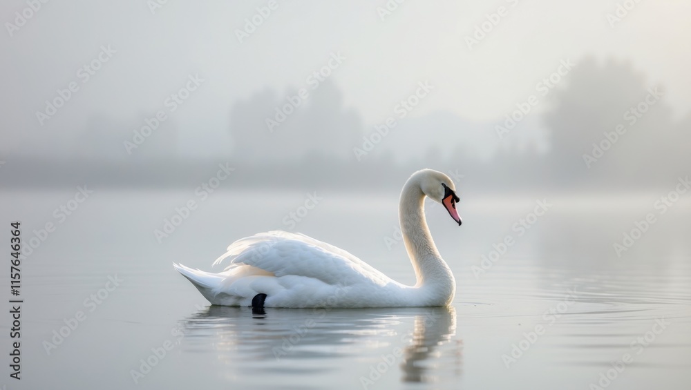 a white swan that is floating in the water a white swan that is floating in the water