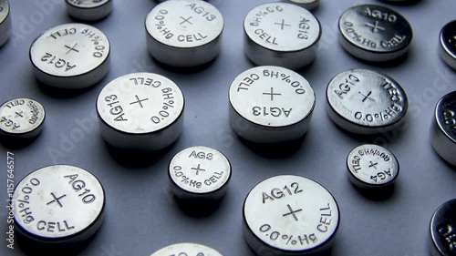 Several small round lithium batteries