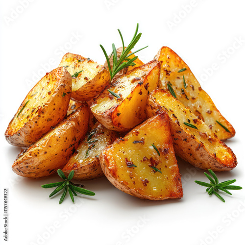 Obraz na płótnie roasted potatoes with rosemary w salonie
