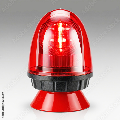 rad emergency light isolated on transparent background Generative Ai

 photo