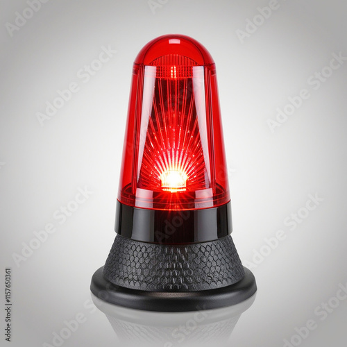 rad emergency light isolated on transparent background Generative Ai

 photo