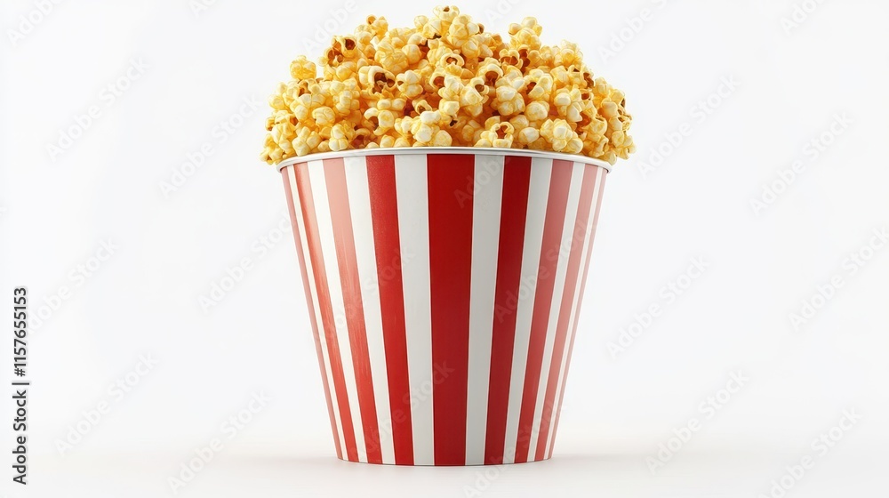 Elegant Popcorn Bucket Filled With Golden Kernels Elegant Popcorn Bucket Filled With Golden Kernels
