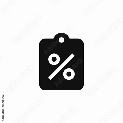 discount clipboard icon sign vector