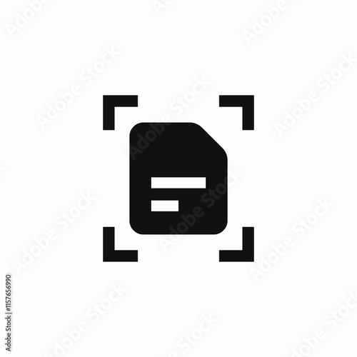 file scan icon sign vector