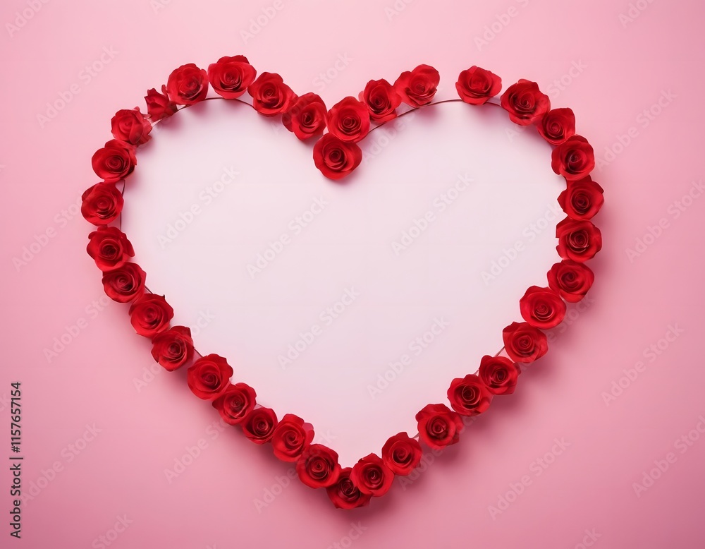 heart of red rose petals valentine's day celebration theme concept heart of red rose petals valentine's day celebration theme concept