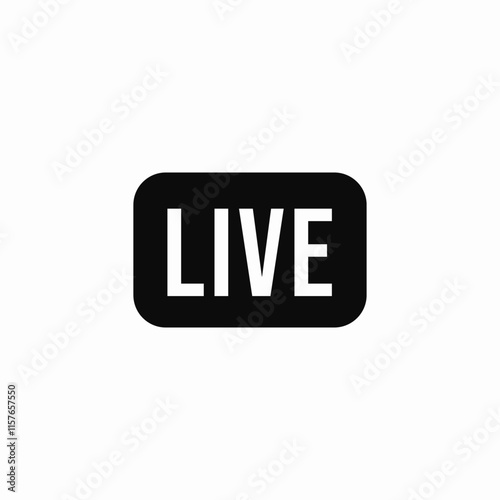 live stream broadcast icon sign vector