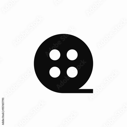 movie tape icon sign vector