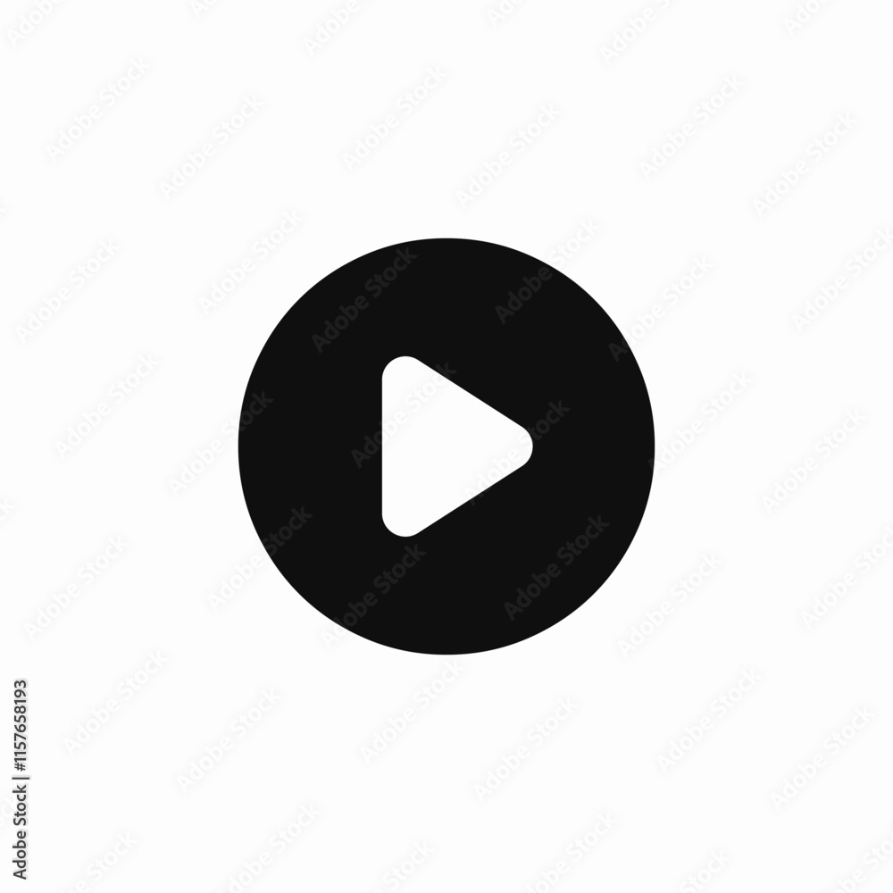 play button icon sign vector play button icon sign vector