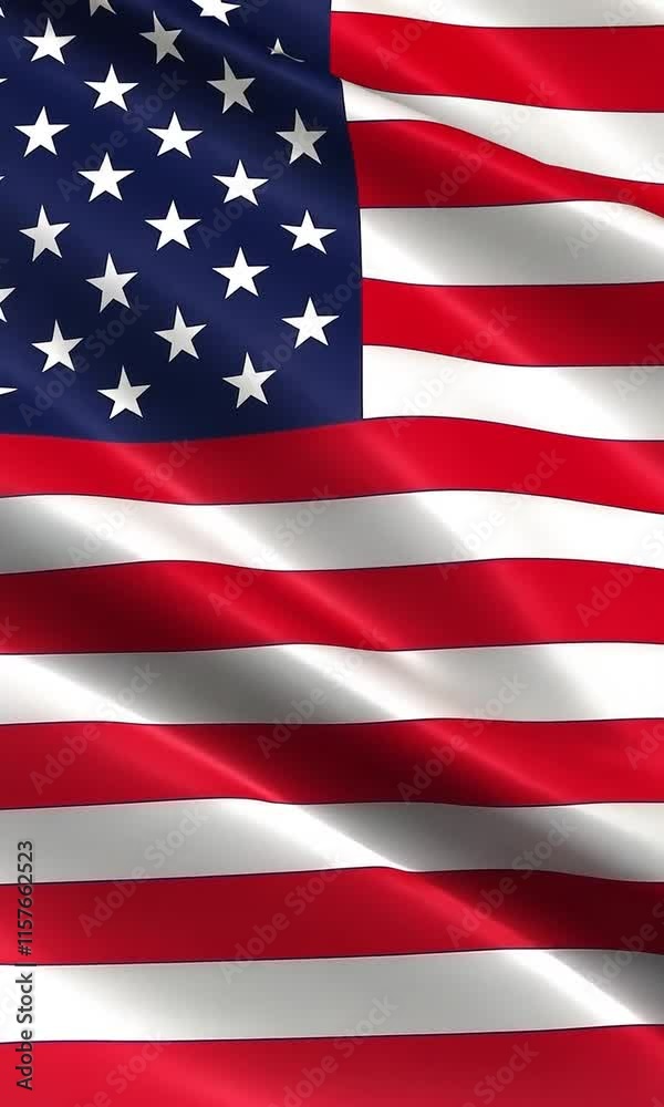 america usa nation flag close up waving background ai generated vertical video concept america usa nation flag close up waving background ai generated vertical video concept