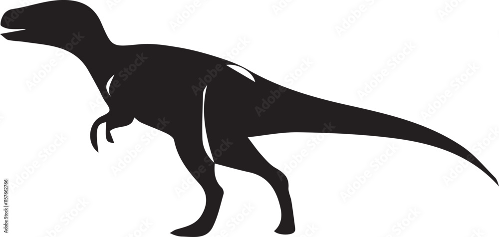 Obraz premium Dinosaur silhouette vector EPS