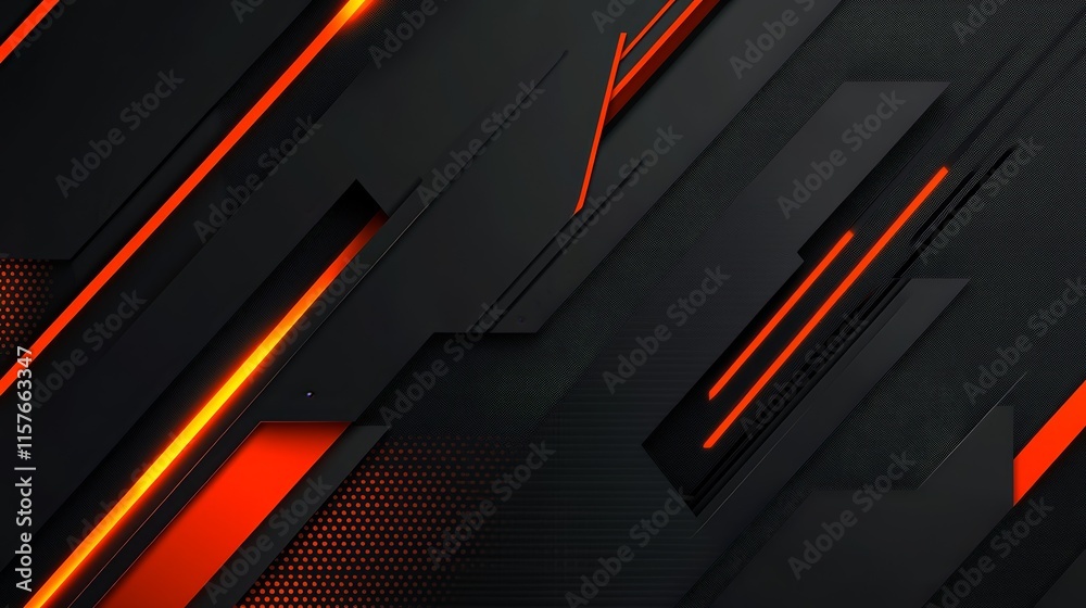 Abstract background with dark orange lines and geometric shapes. Abstract background with dark orange lines and geometric shapes.